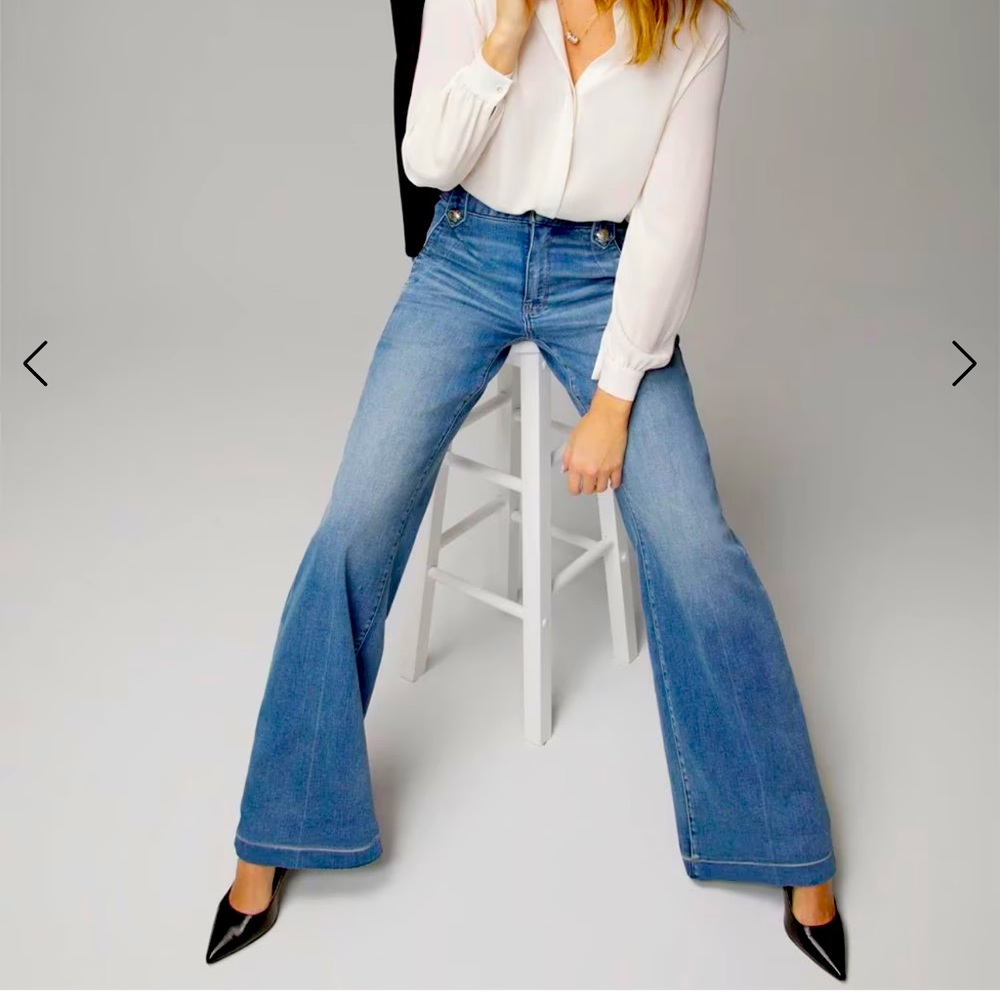 White House Black Market Wide leg, high-rise everyday soft jean